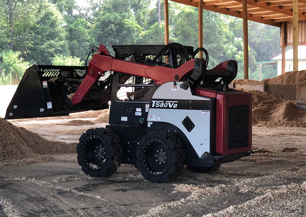 Hard Surface Skid Steer Tires Evolution Wheel No More Flat Tires